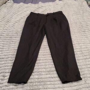 Black and white pinstripe pleated Michael Kors pants size 4.